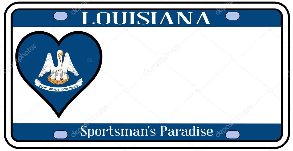 Louisiana State License Plate