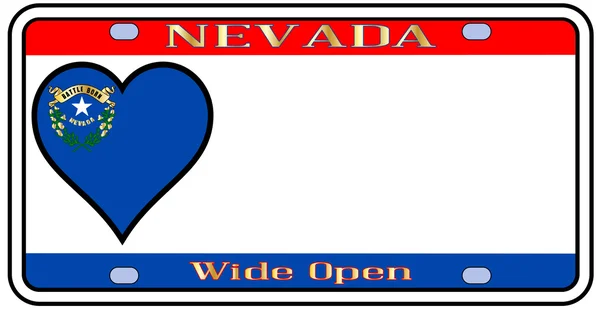 Plaque d'immatriculation Nevada — Image vectorielle