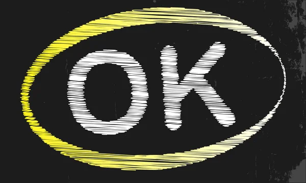 OK pizarra — Vector de stock