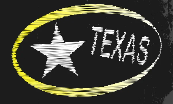 Texas Blackboard — Stock vektor