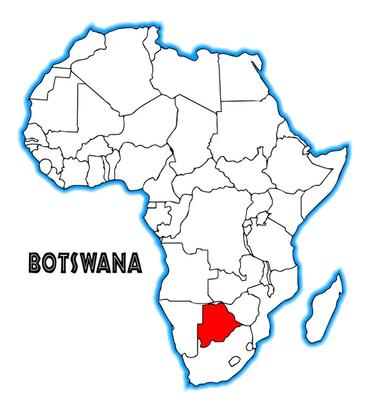 Botswana — Stockový vektor