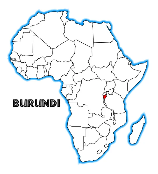 Burundi — Stock vektor