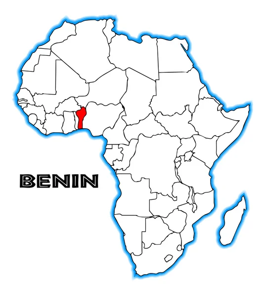 Benin — Stockvektor