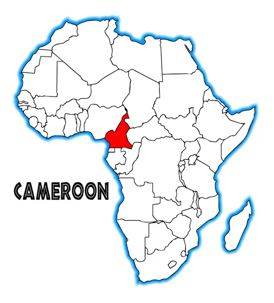Camerún — Vector de stock