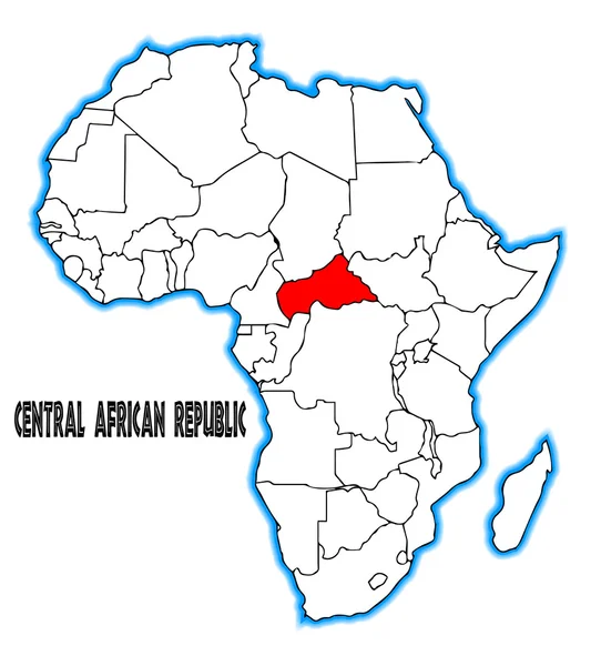 République centrafricaine — Image vectorielle