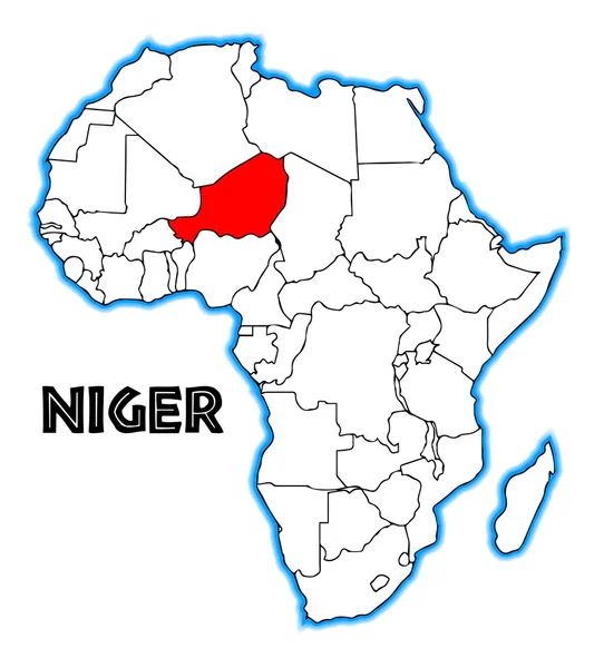 Niger — Stockový vektor