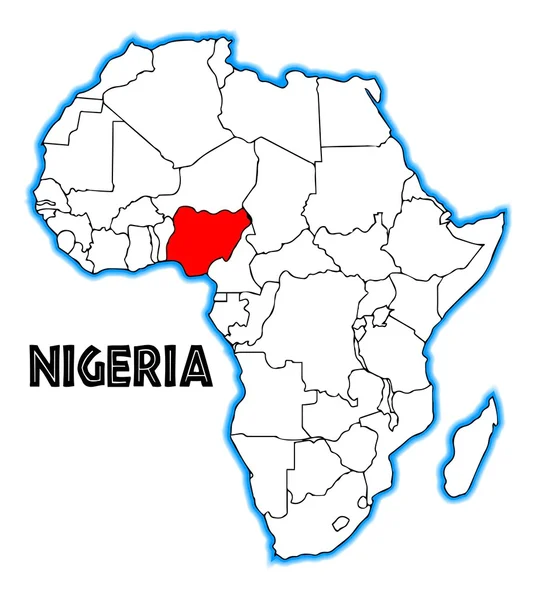 Nigeria — Stockvektor