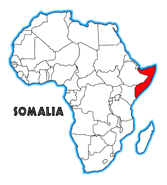 Somalia — Stockvektor