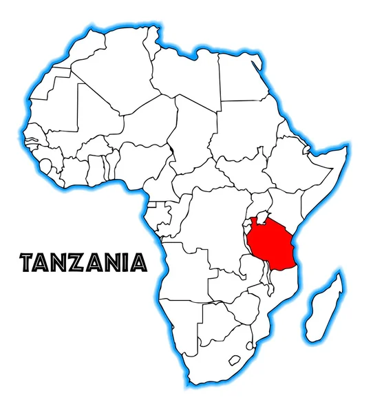 Tanzania — Vector de stock