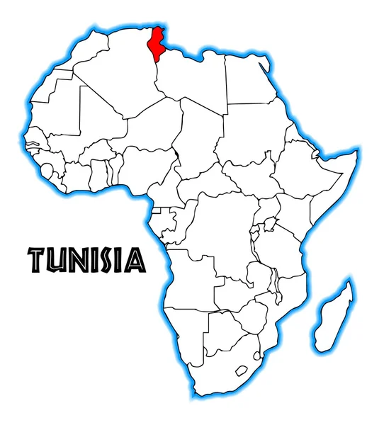 Tunisie — Image vectorielle