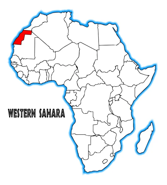 Západní sahara — Stockový vektor