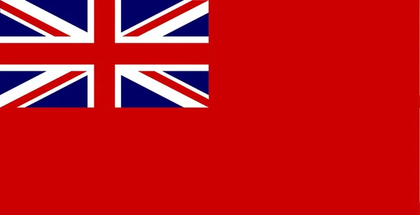 Plumero rojo Union Jack — Vector de stock