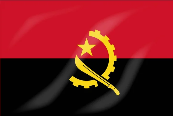 Bandera de Angola — Archivo Imágenes Vectoriales