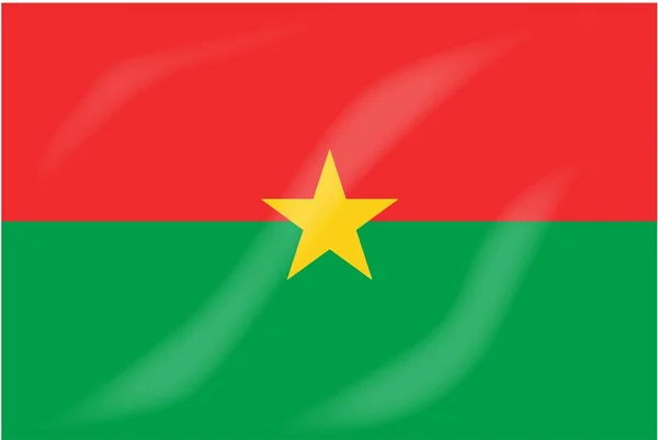 Σημαία της Μπουρκίνα Φάσο — Διανυσματικό Αρχείο