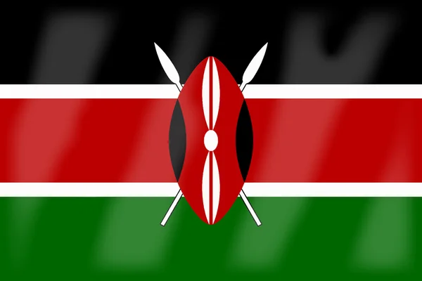 Прапор Кенії — стоковий вектор