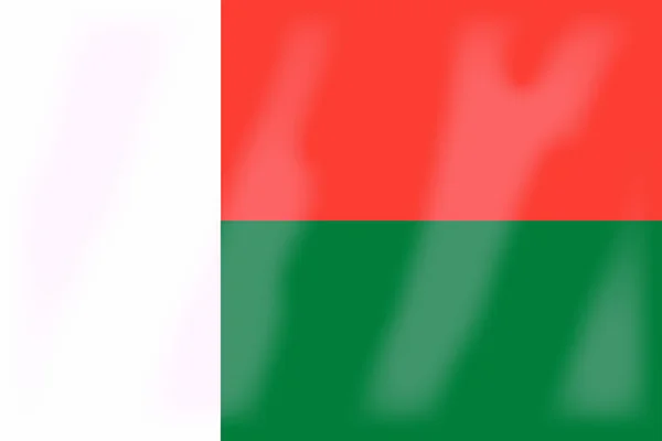 Madagaskars flagga — Stock vektor