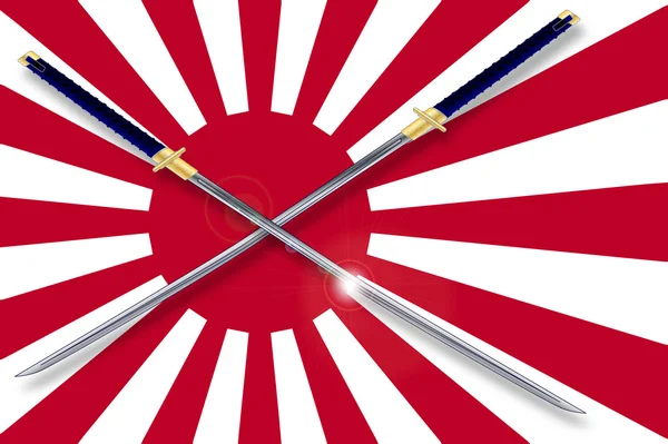 Sous-marin japonais à Lorient (vidéo) Depositphotos_65403191-stock-illustration-japanese-flag-and-swords