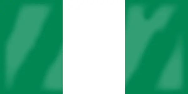 Nigéria zászló — Stock Vector