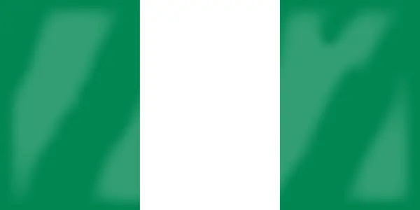 Bandeira da Nigéria — Vetor de Stock