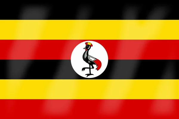 Прапор Уганди — стоковий вектор