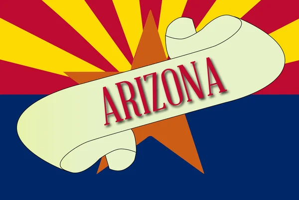 Défilement de l'Arizona — Image vectorielle