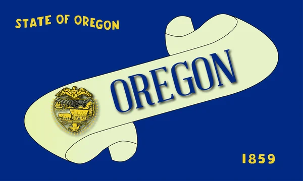 Орегонский свиток — стоковый вектор