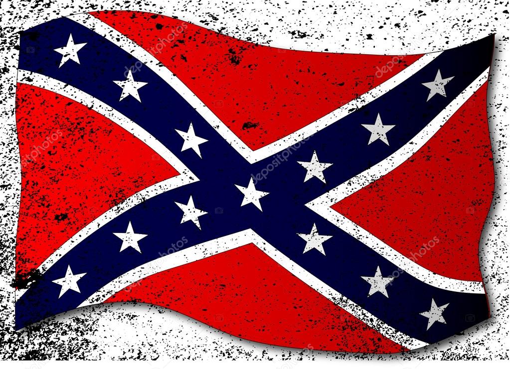 Waving Confederate Flag