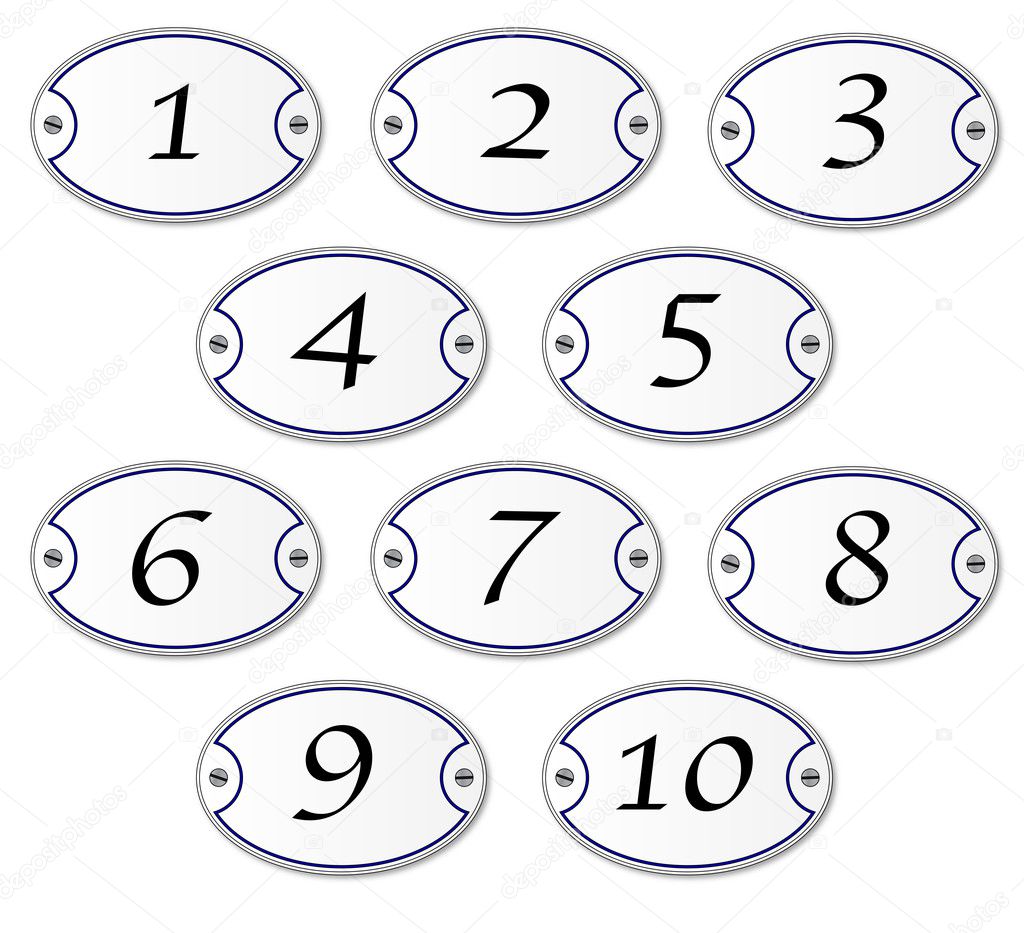Number Plaques