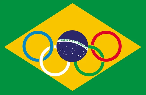 Brazilië Olympische — Stockvector