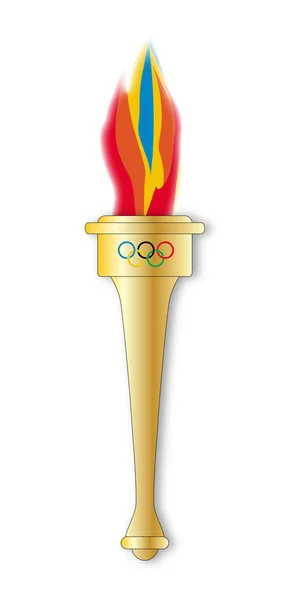 Olympische Fackel — Stockvektor