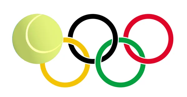 Tennis olympique — Image vectorielle