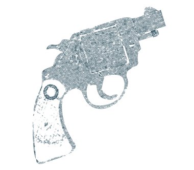 Halftone Handgun clipart