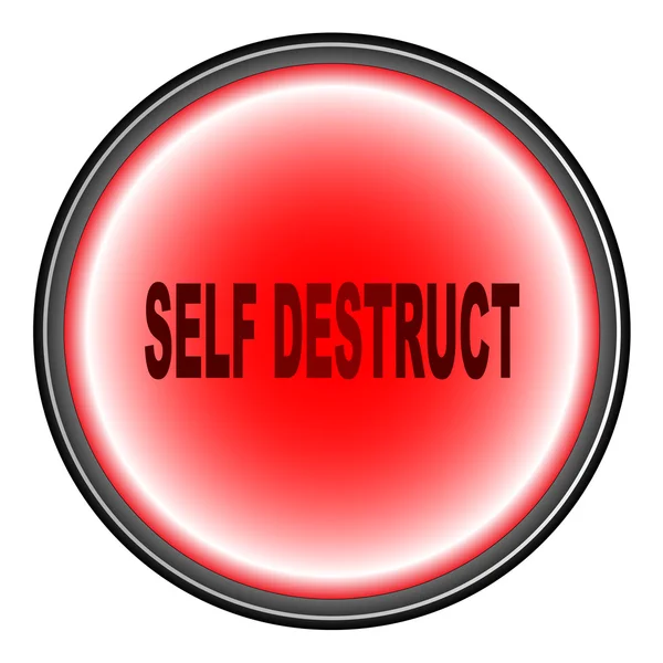 Self destruct knop — Stockvector