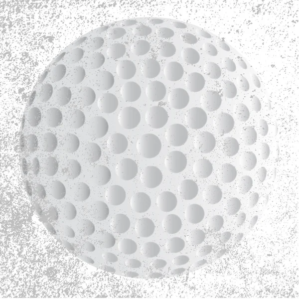 Grunge balle de golf — Image vectorielle