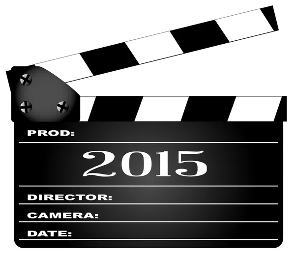 Clapperboard 2015 — Vector de stock