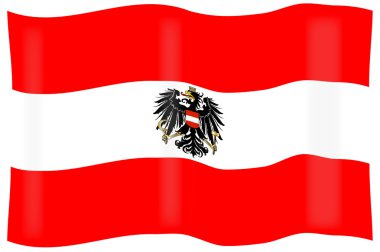 Avusturya bayrağı ve askeri üniformaları