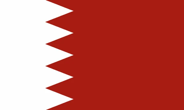 Flagge von Bahrain — Stockvektor