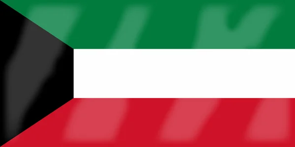 Флаг Кувейта — стоковый вектор