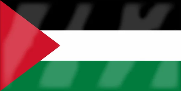 Bandeira da Palestina — Vetor de Stock