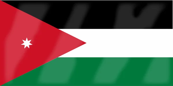 Drapeau Jordanie — Image vectorielle