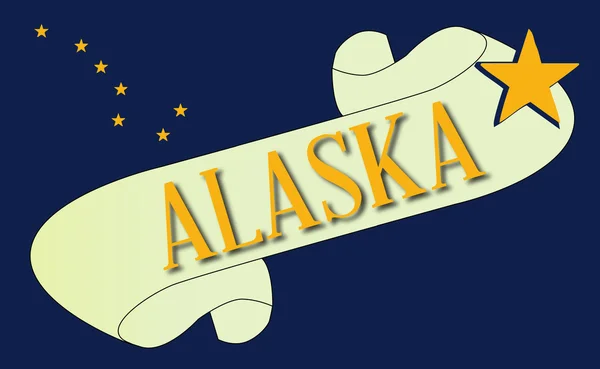 Scorri verso l'Alaska — Vettoriale Stock
