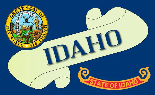 Idaho Scroll — Stock Vector