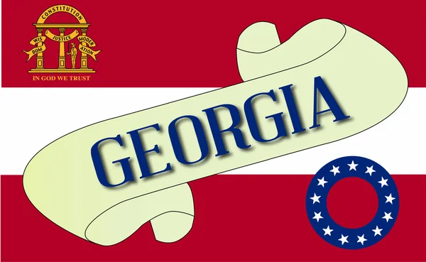 Scroll de Georgia — Vector de stock