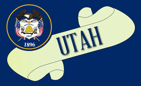 Desplazamiento de Utah — Archivo Imágenes Vectoriales