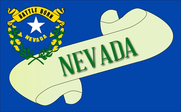 Nevada Scroll — Stock Vector
