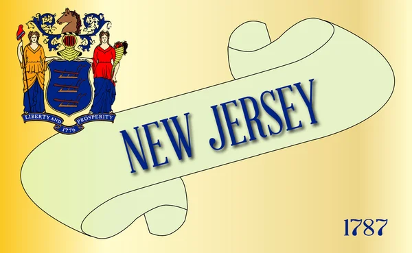Desplazamiento de Nueva Jersey — Archivo Imágenes Vectoriales