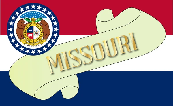 Missouri kaydırma — Stok Vektör