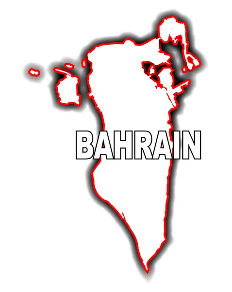 Mapa przeglądowa Bahrajnu — Wektor stockowy