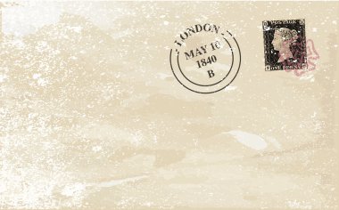 Old Stamped Envelope clipart
