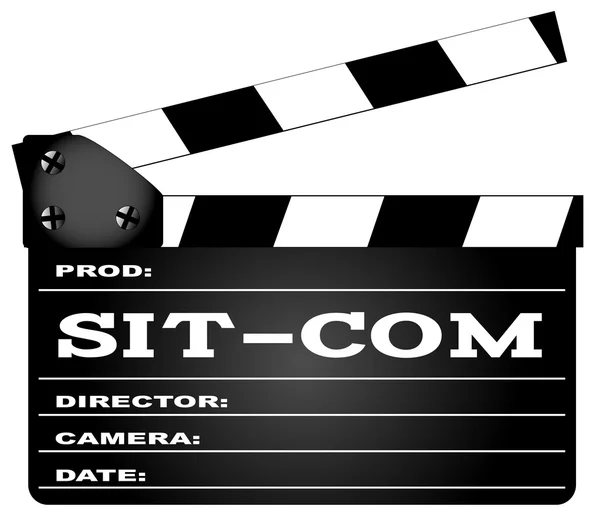 Sitcom Clapperboard — Vettoriale Stock